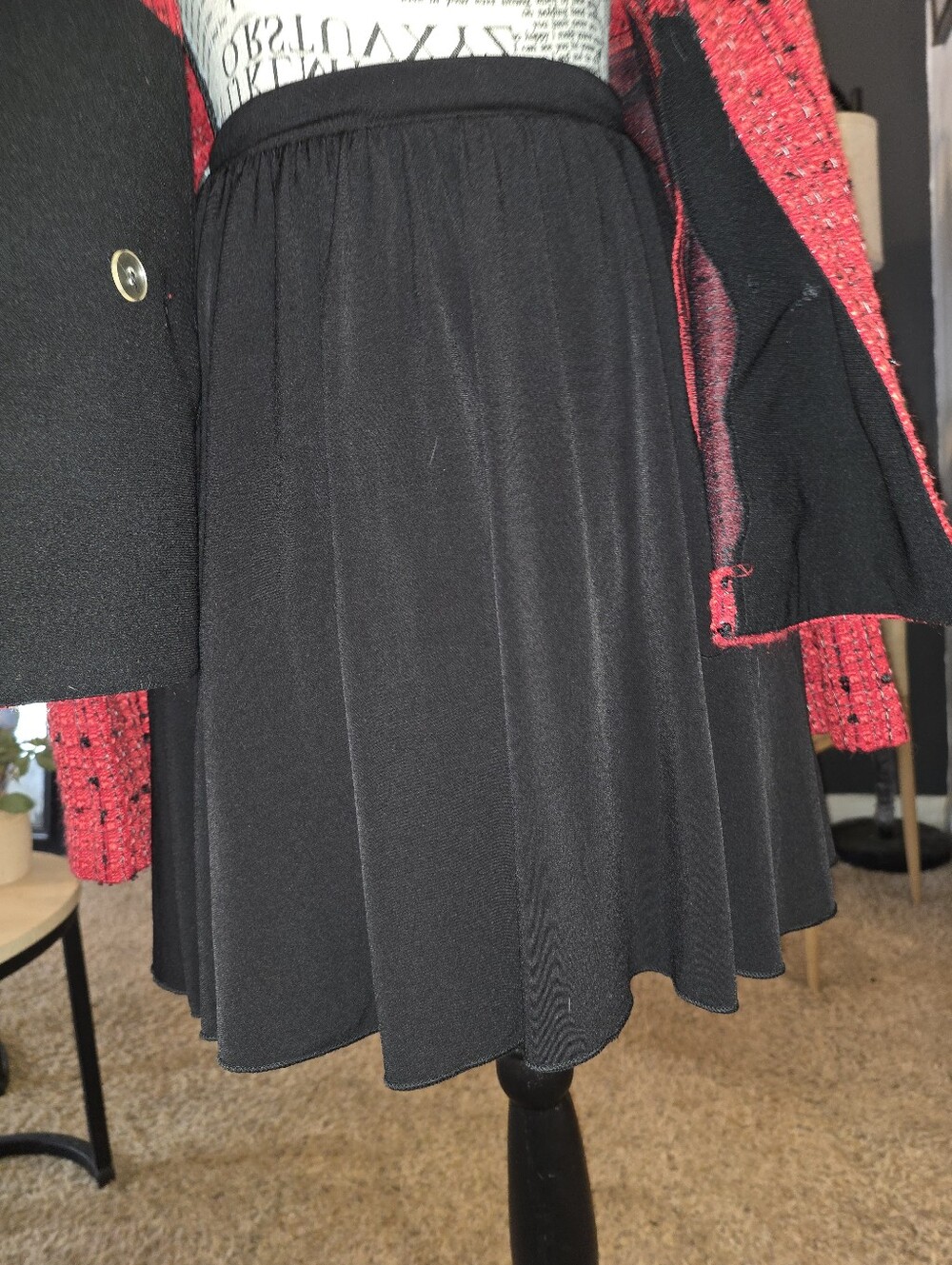 Speechless Black Circle Skirt with Flowing Silhouette